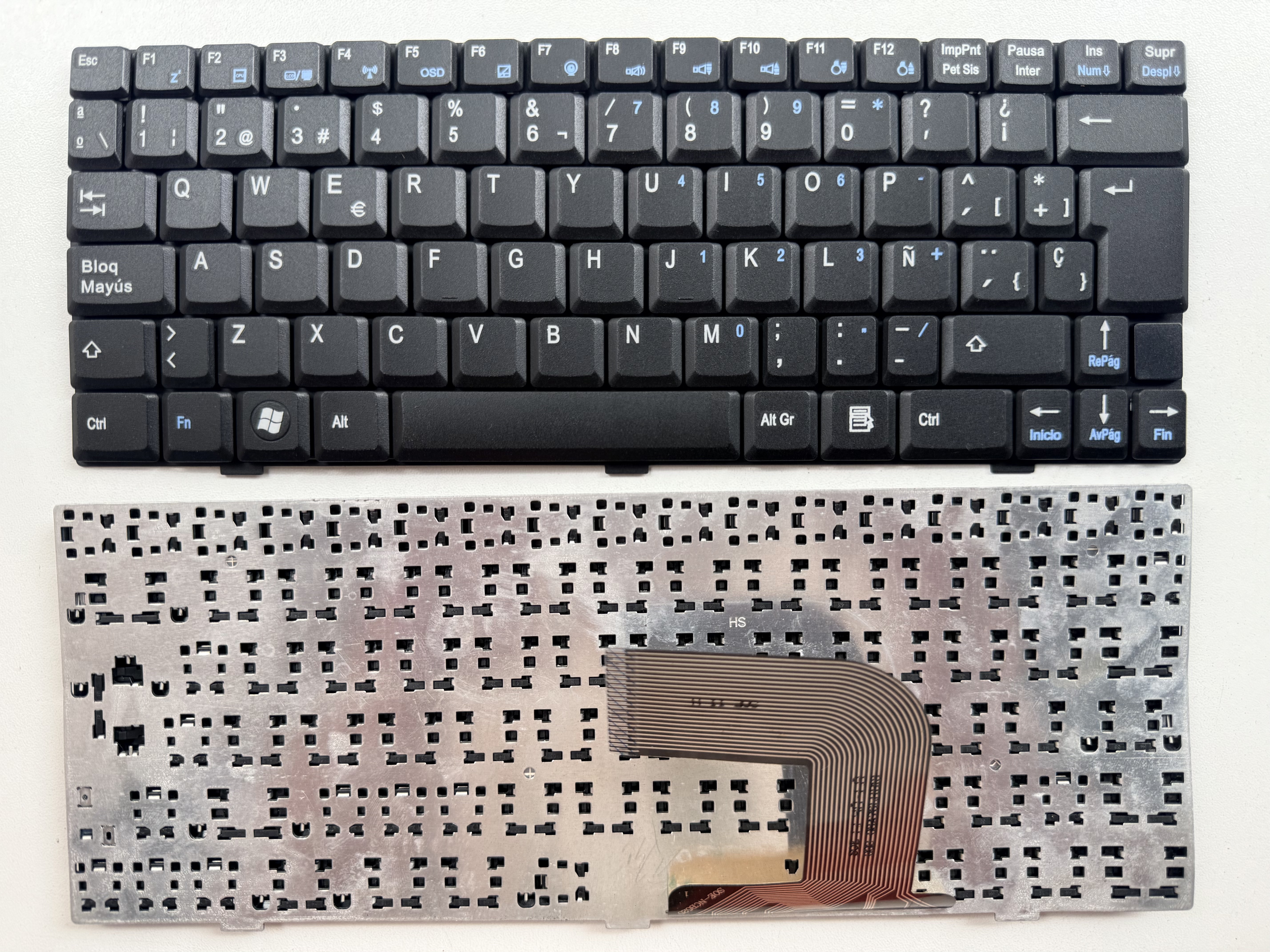 Picture of Laptop Spanish keyboard forNew Replacement Laptop Keyboard For N/A NETBOOK EXO B10 BLACK Sp Layout